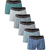 AMERICAN HEAVEN Men's Underwear Trunks 6-Pack, Stretchy Ultra Soft Fitted Boxer Brief with Fly