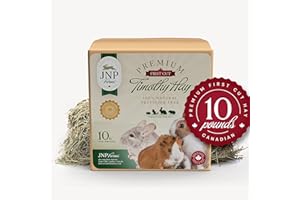Timothy Hay 10 lb. by JNP Farms, 100% Canadian. Hay for Rabbits, Guinea Pigs, Chinchillas, Hamsters, Premium Quality, All-Nat