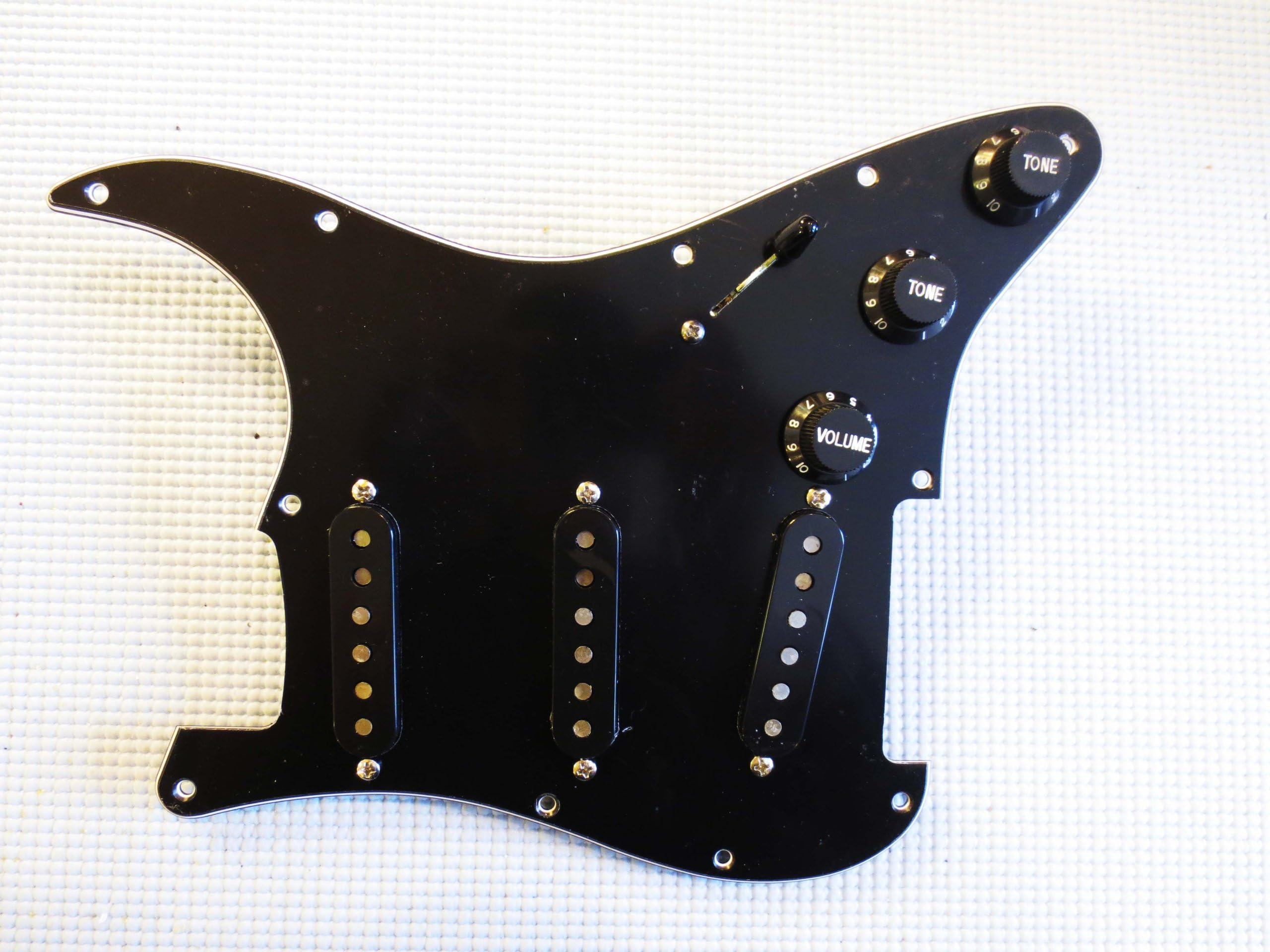 Twilight Lindy Fralin Vintage Hot Stratocaster Strat Black 8 Hole with Bassplate and Blender Pot Or Any Color Any Hole Pattern!