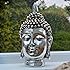 LARGE Buddha Head Statue Sculpture Figure Ornament Antique Silver & Gold Thai NEW