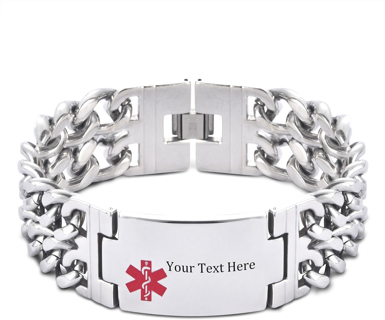 9 inch Free Engraving Emergency Medical Alert ID Bracelets