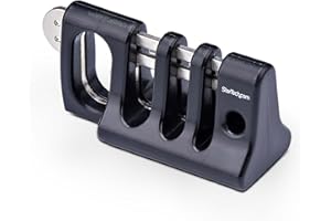 StarTech.com Peripheral Cable Anchor Lock, Secure Keyboard/Mouse, Cable Trap w/Metal Plate, Use w/Laptop Security Cable