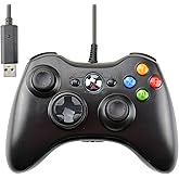 Mcbazel Wired Controller USB Gamepad Joystick Compatible with Xbox 360, Xbox 360 Slim, PC Windows 7/8/10