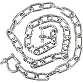 itayak Boat Anchor Chain, 316 Stainless Steel Marine Grade Anchor Lead Chain with Dual 5/16 Inch Lock Ring Shackles for Boats, Works with Different Anchors