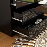 Panana Modern High Gloss Drawer Cabinet 3/4/5/6 Drawers Black view 6