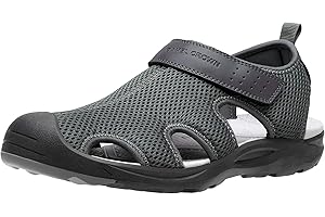 CAMEL CROWN Men's Mesh Hiking Sandals Closed-Toe Beach Sandal for Athletic Outdoor Summer Waterproof