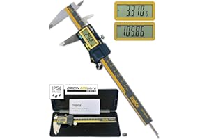 iGAGING Absolute Origin 0-6" Digital Caliper, IP54 Stainless Steel, SPC/USB Output Port, Inch & Metric Modes, Case, Manual