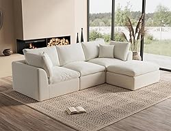 ohllob 110" Cloud Sectional Couches for Living