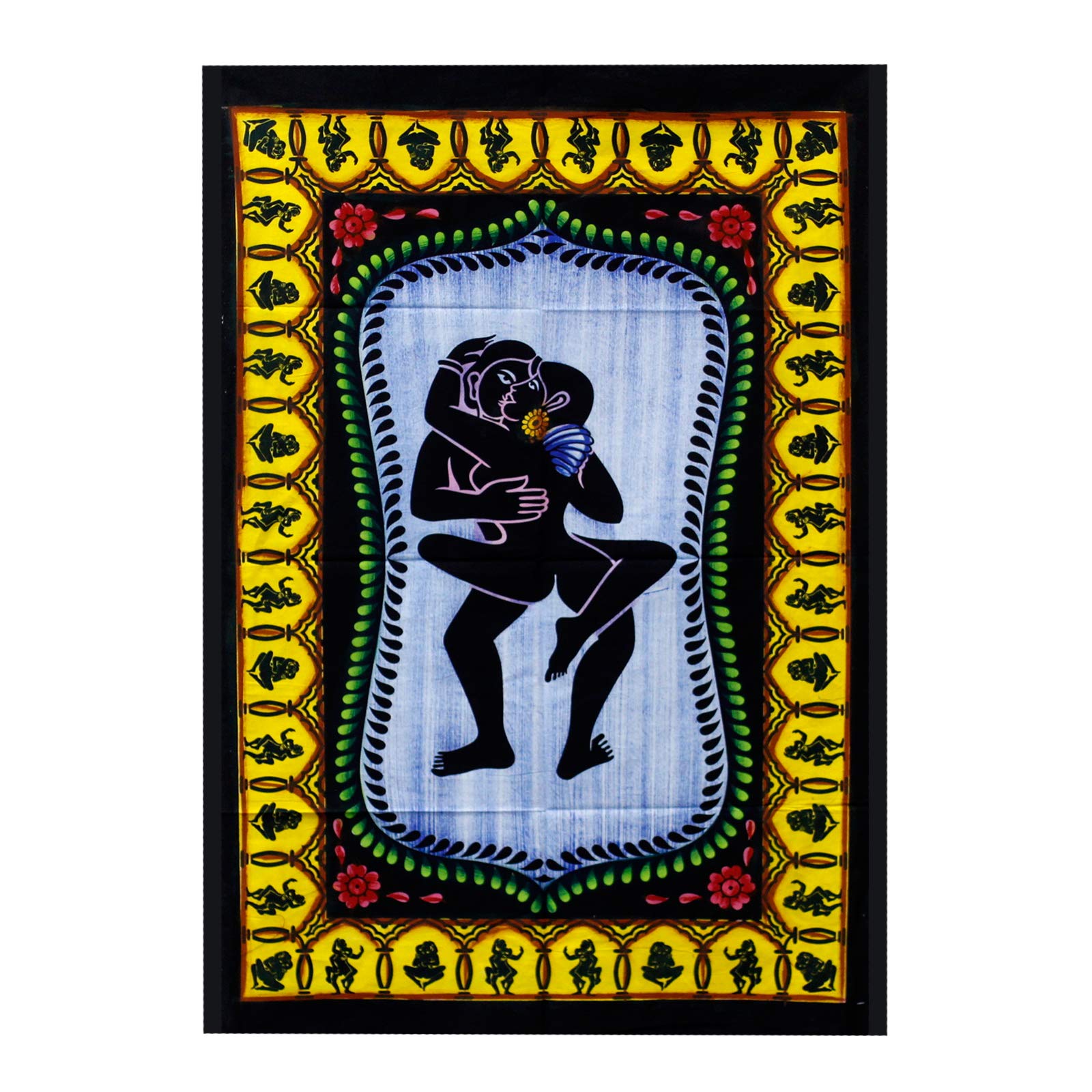 Ancient Wisdom Handbrushed Cotton Wall Art - Kamasutra