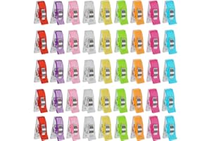 LISHINE DAOST 200 Pcs Sewing Clips for Fabric and Quilting, Colorful Sewing Fabric Clips Small Quilt Clips for Quilting, Quilting Clips for Binding, Sewing Supplies