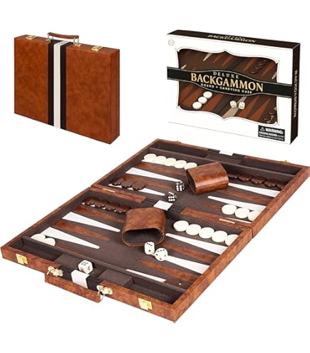 Backgammon en émail plaqué Antique, grande taille – Grandado Backgammon en émail plaqué Antique, grande taille – Grandado