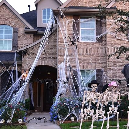 Amazon Com Toymytoy Halloween Spider Webs 1000 Sqft Halloween