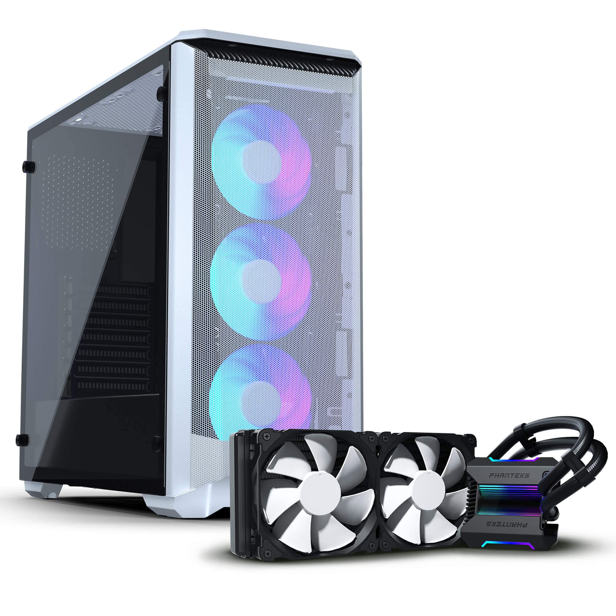 Phanteks Eclipse P400A D-RGB Midi-Tower, Tempered Glass - weiÃŸ