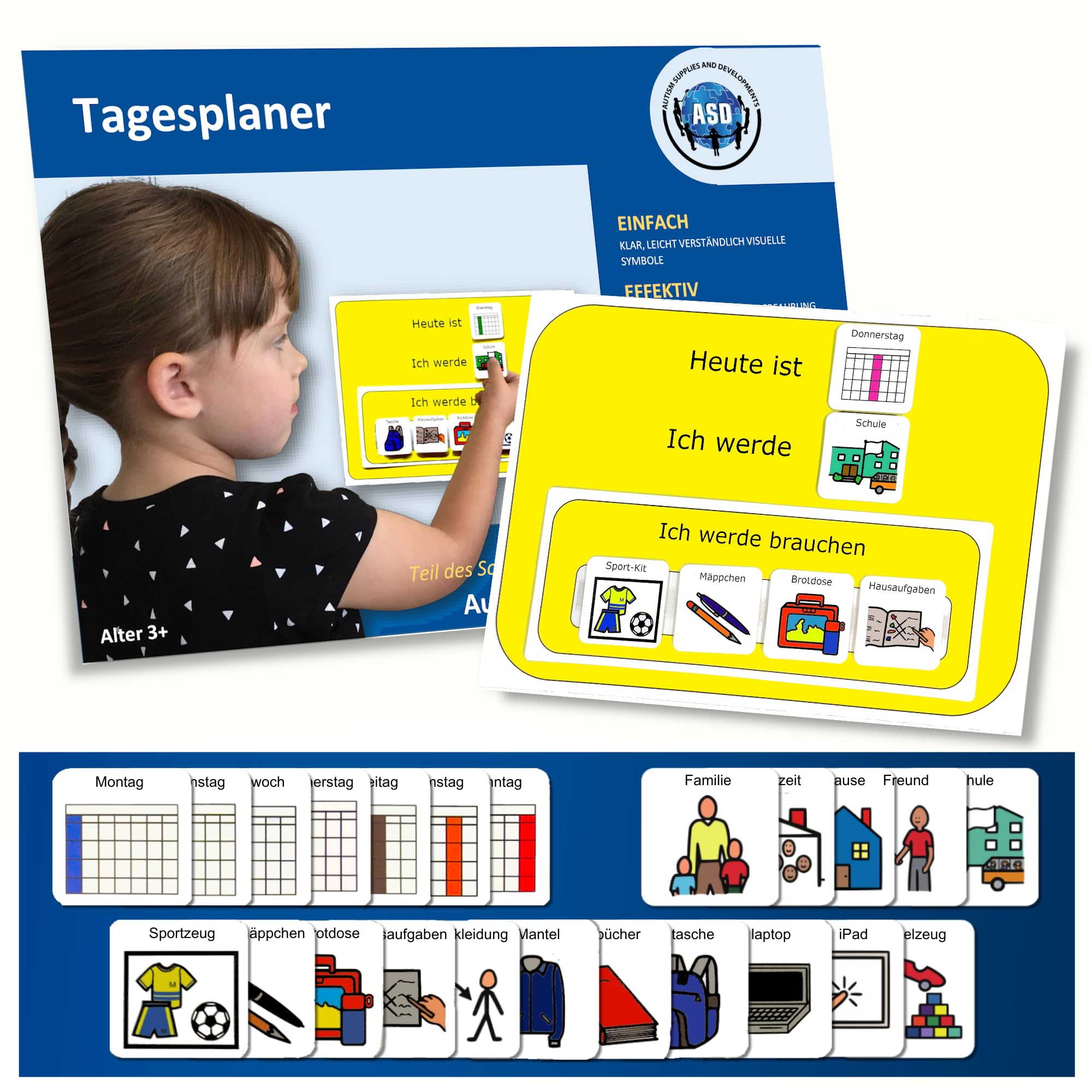 Plastic Visual Day Planner (German)