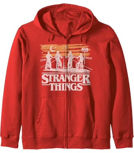 Amazon.com: Stranger Things Eddie Munson American Colors Logo Zip