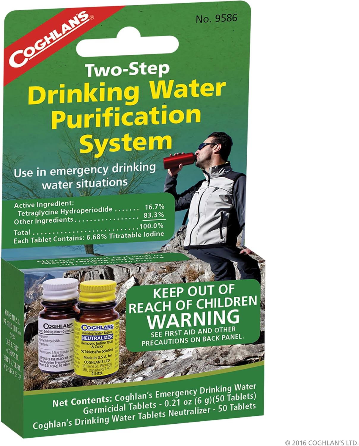 Coghlan's Drinking Water Tablets, 50 Tablets : Camping Water Purifiers : Sports & Outdoors