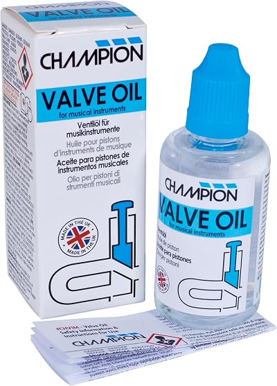 Champion Valve Oil 50ml for Brass Instruments Cornet Trumpet Trombone Baritone