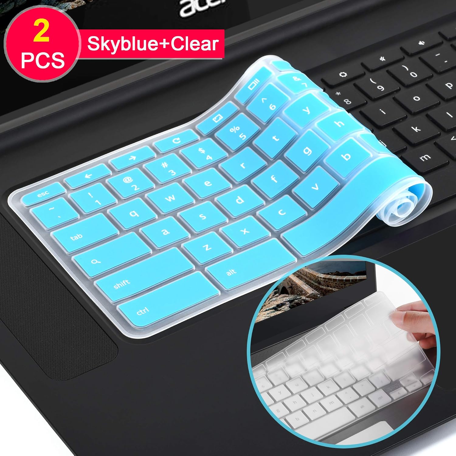 Lapogy[2pcs] Keyboard Cover Skin for Lenovo Flex 11