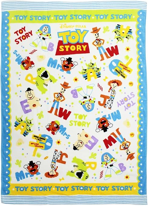 Amazon Co Jp 大判 バスタオル ピクサー トイストーリー アウトロウズトイ マルチタオル 85 115cm Kf ホーム キッチン