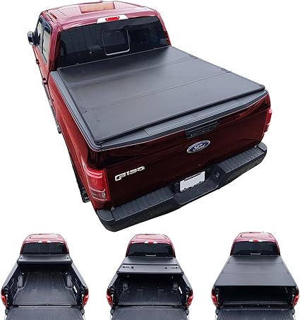 Galaxy Auto Hard Tri Fold For 2008 20 Ford F250 F350 F450 6 8 Bed Black Trifold Truck Bed Tonneau Cover Tonneau Covers Amazon Canada