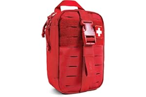 My Medic MyFak Mini First Aid Kit - Small and Lightweight for Camping Hiking and Backpacking - IFAK with 70 Items - HSA/FSA Great for Travel - Red