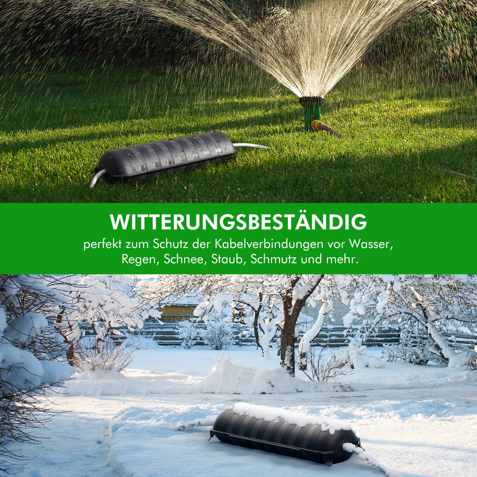 RESTMO Wasserdichte Kabelbox Outdoor, Steckerschutz für Verlängerungskabel 5