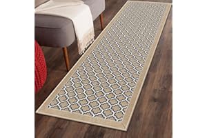 YUHFERA Runner Rugs for Hallway 2x6 - Floor Runners for Hallway Non Skid, Brown Washable Kitchen Throw Rug for Corridor, Tan Laundry Room Runner Rug | Size 2' x 6'
