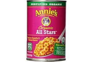 ANNIE'S HOMEGROWN Annie's Organic All Stars, Canned Pasta in Tomato and Cheese Sauce, 15 oz