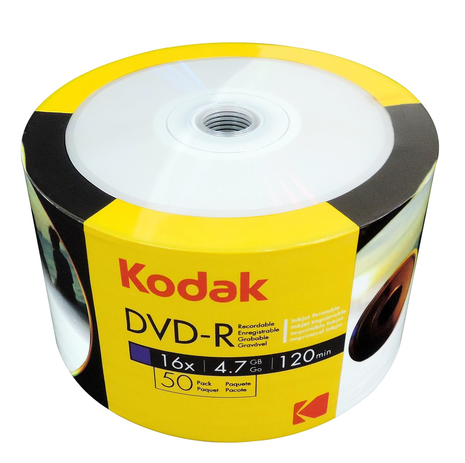 KODAK DVDR 4.7GB Printable 50P Industrial & Scientific