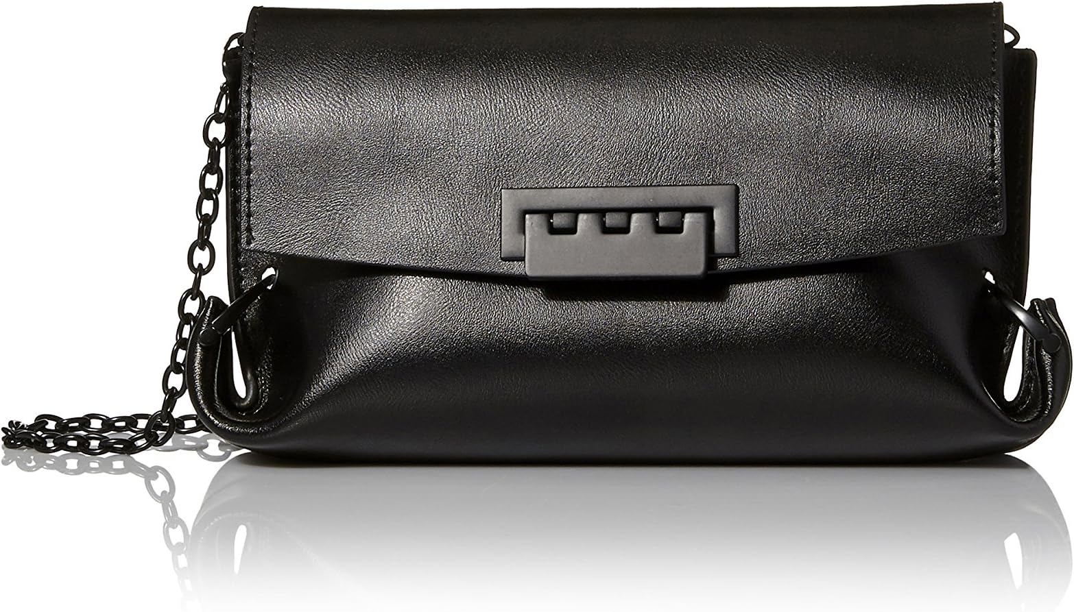 ZAC Zac Posen Folded Gusset Leather Crossbody Bag