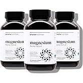 Smarter Nutrition Marine Magnesium Supplement 300mg - Naturally Sourced, Clinically Tested Magnesium + Avocado Oil & AstraGin for High Absorption - Non-GMO (90 Count (Pack of 3))