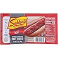 Sahlen's Original Smokehouse All Beef Hot Dogs with Tender Casing | Fully Cooked, Gluten Free | Perfect for Grilling, Pan-Frying and More | 5lb Pack