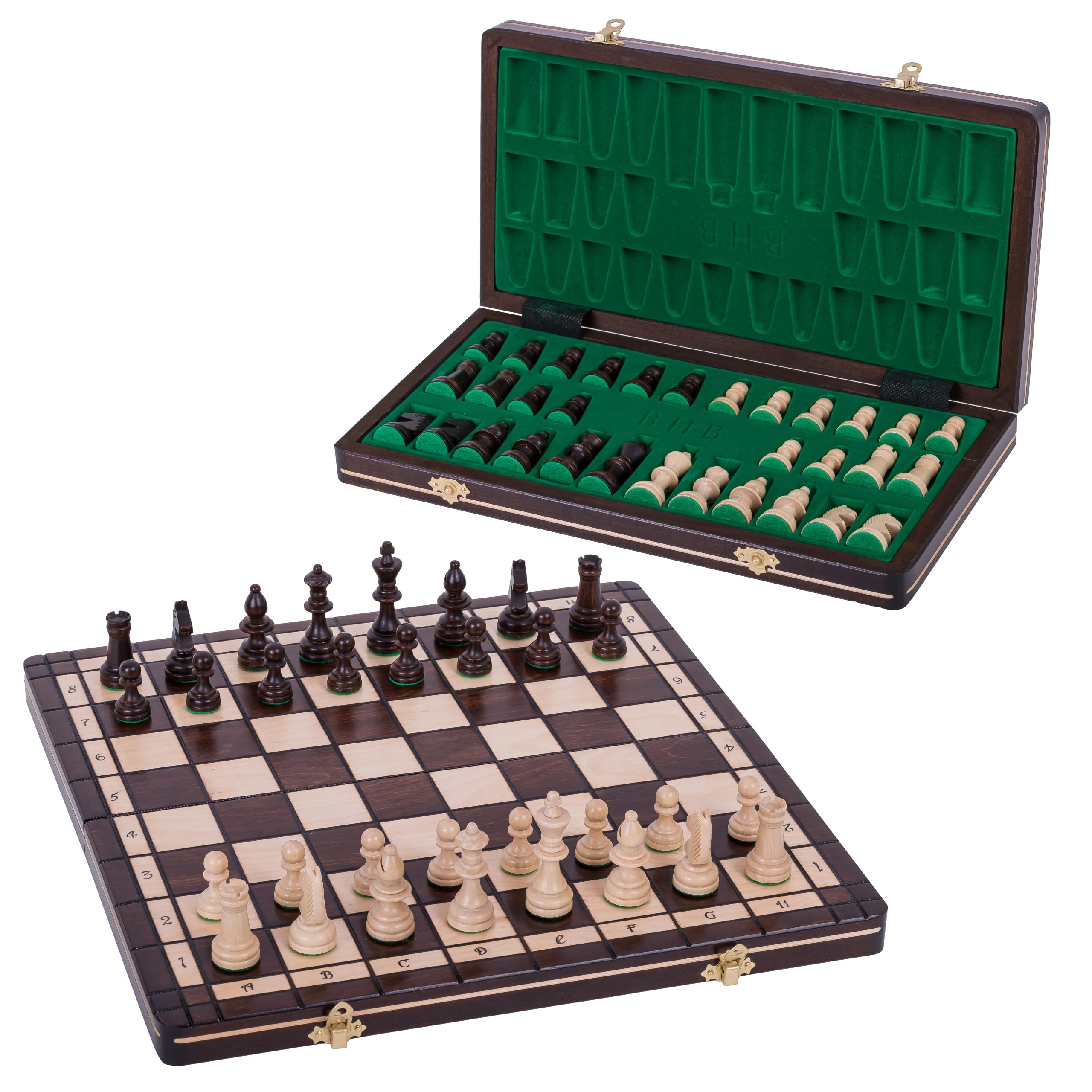 SQUARE - Wooden Chess Set - SPORT - 40 x 40 cm - Chessboard & Chess Pieces