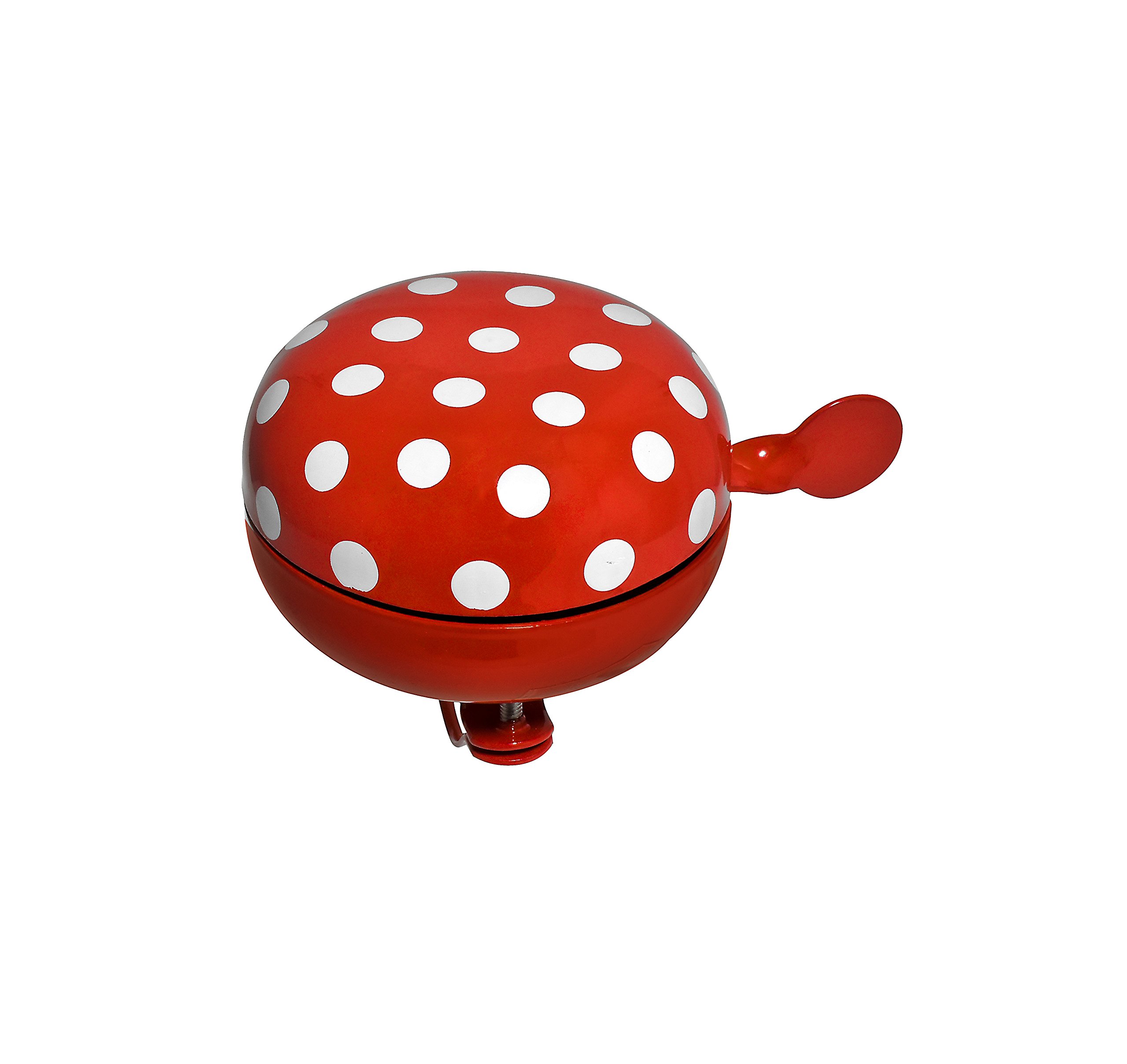 Büchel Nostalgiefahrradglocke DING-Dong 80 mm Durchmesser für Fahrrad Hollandrad Schwarz 43675813-1 Unisex Adult Bicycle Bell Red Polka Dot One Size
