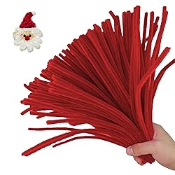 ESUOHYM 200PCS Upgraded Red Colors Pipe Cleaners