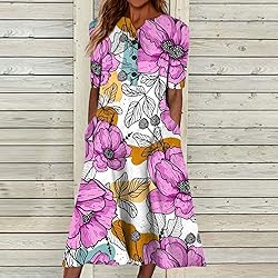 Short Sleeve Sundresses for Women Women's 2024