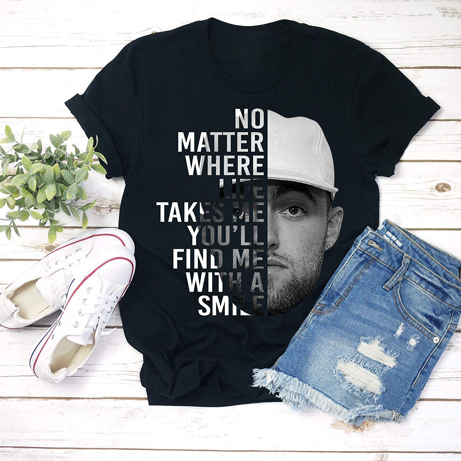 Milller No Matter Where Life Takes Me You'll Find Me With A Smile, Sanghoryu For Both And T Shirt