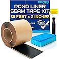 REKVEN - Pond Liner Seam Tape Kit, 3" x 30' Double Sided Rubber Butyl Adhesive