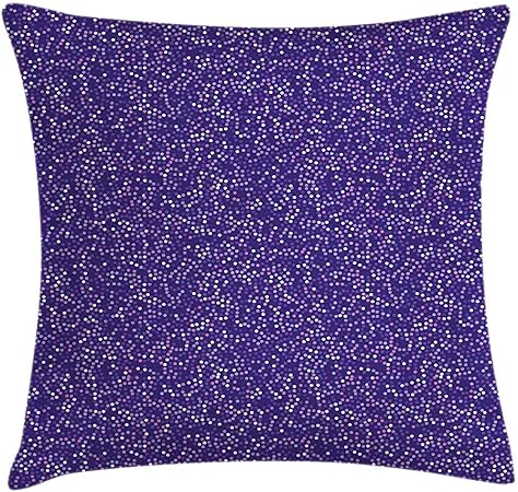 Funda de cojín de cojín geométrico, patrón de puntos abstractos, formas