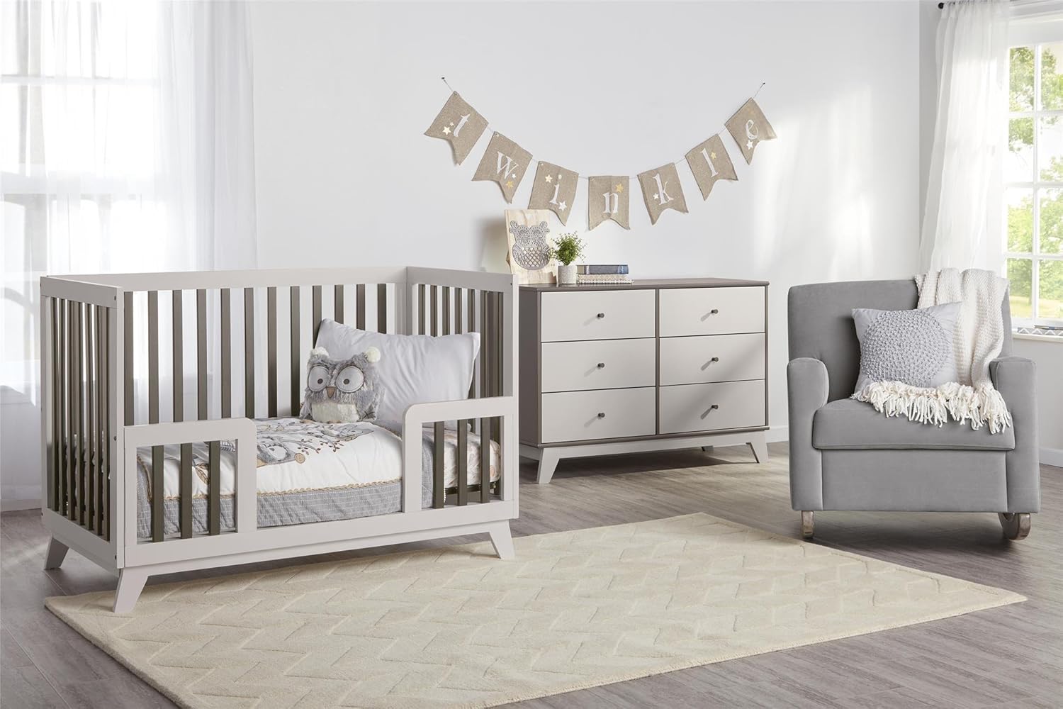 two tone nursery furniture