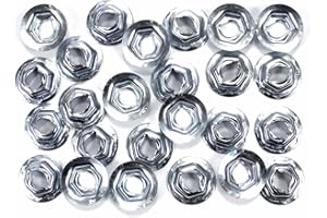 Retro-Motive Emblem & Trim Thread Cutting PAL Nuts- Fits 1/4" Studs- 7/16" Hex- (Qty.25) #1302
