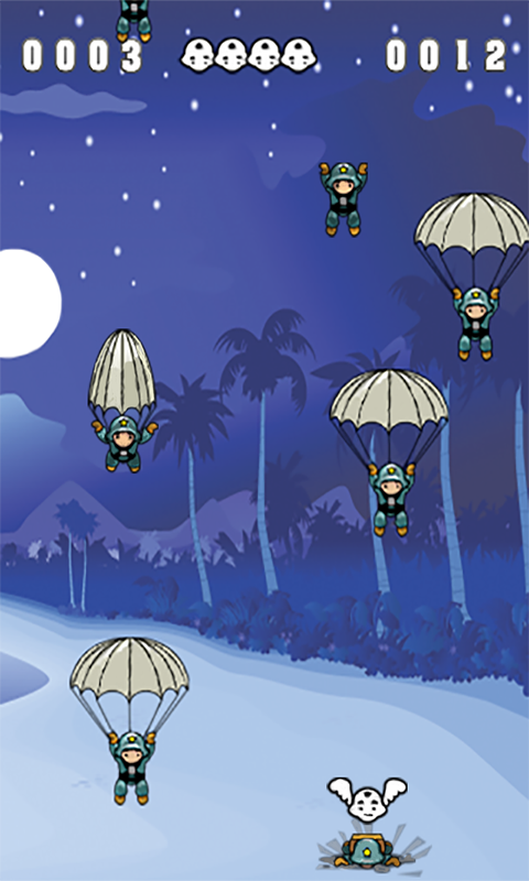 Save The Parachute Troops From Falling Down