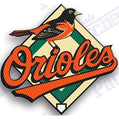 BALTIMORE ORIOLES IRON ON EMBROIDERED PATCH MLB BASEBALL