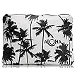 ALOHA Collection Mid Pouch, Lightweight, Packable, & Splash-Proof Pouch for Travel, Makeup, Toiletries, Organization, Gym, Pool & Beach. Easy to Clean Material. (11" x 8.5")