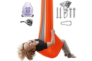 MINGLEWOOD PRODUCTS MINGLEWOOD Sensory Swing Bundle – 360° Swivel Hanger – Complete Set for Children – Special Needs: Anxiety, ADHD, Autism & Sensory Disorders