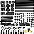 [313Pcs] Cable Management Kit, 67 Adhesive Cable Clips, Topavatop Desk Cord Organizer, 22 Reusable Cable Strap, 4 Cable Sleev
