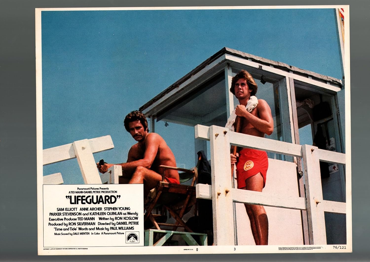 MOVIE POSTER: LIFEGUARD-1976-LOBBY CARD-ACTION-SAM ELLIOTT-PARKER STEVENSON NM