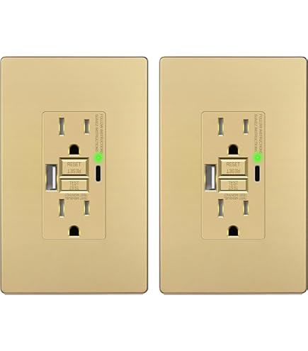 Leviton RGF15-WC Renu Self-Test Tamper-Resistant GFCI Outlet – 15-Amp, Warm Caramel, 11-Pack With SmartlockPro Auto-Monitoring