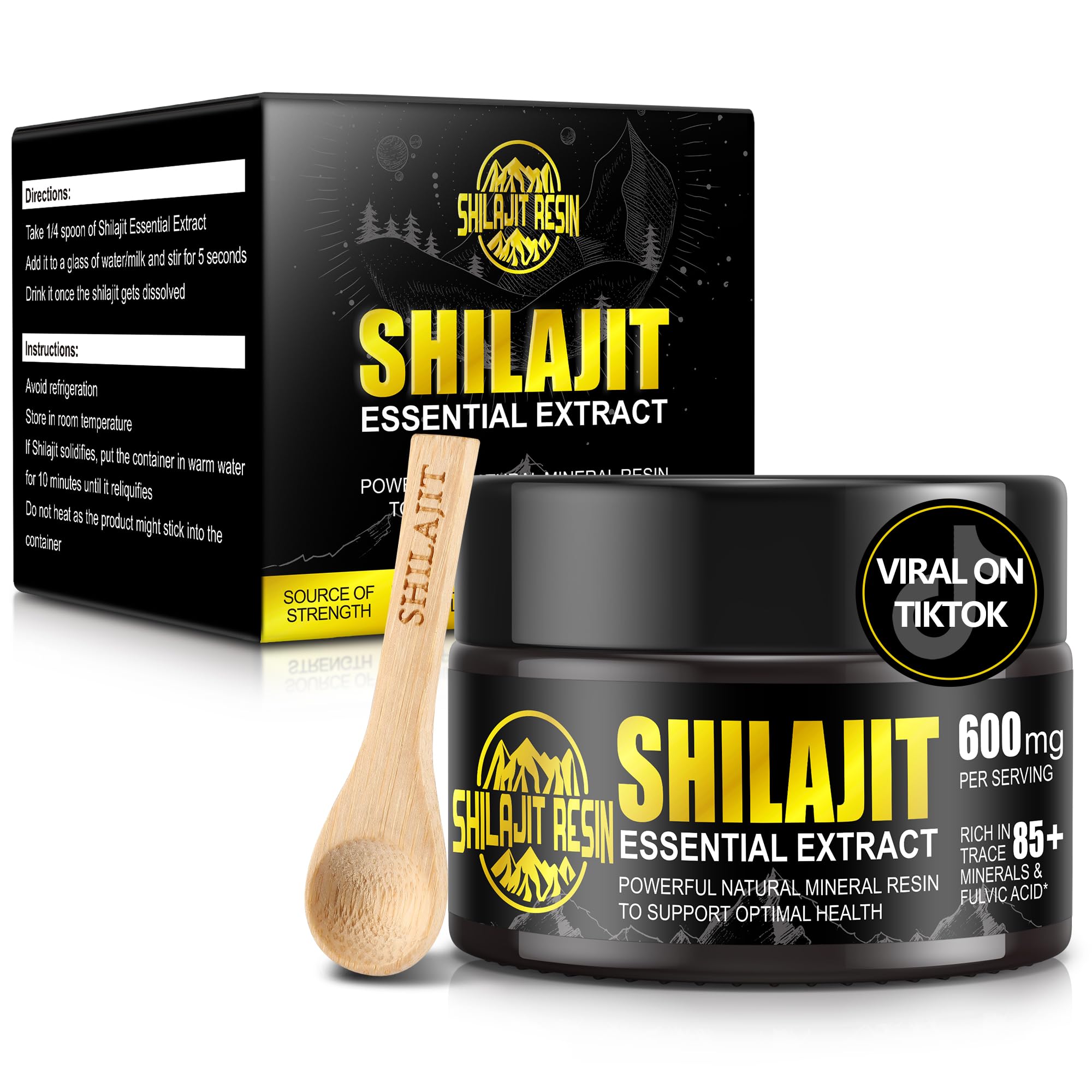 Mua Shilajit Pure Himalayan Organic Shilajit Resin - Gold Grade 100% ...