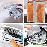 YinQin 6 PCS Double Layer Stainless Steel Scrubber 20x20 cm Non Scratch view 3